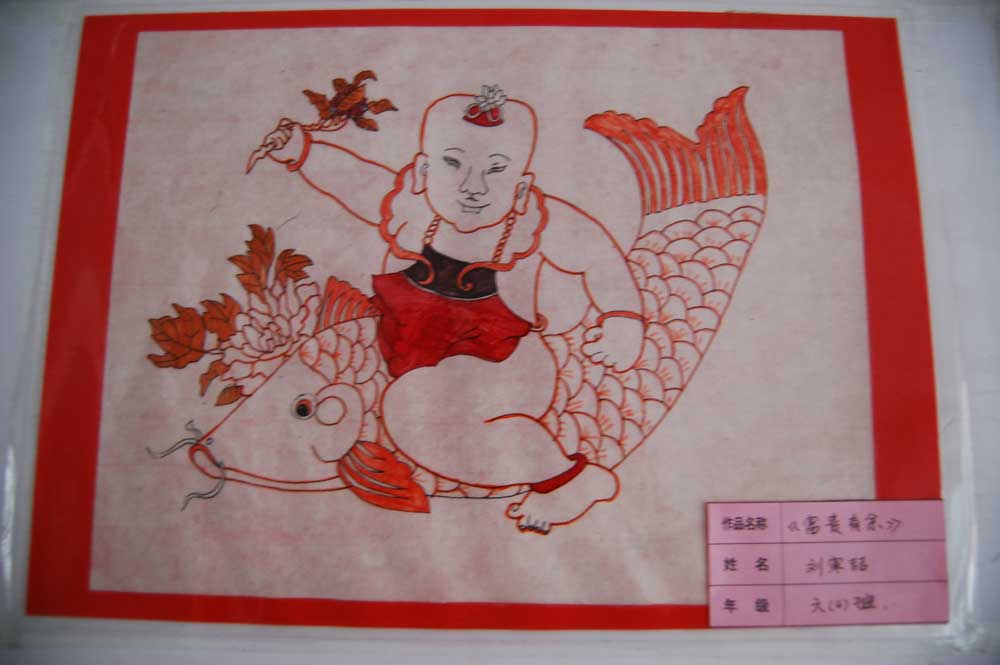 小学部学生年画作品